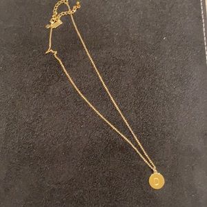 Kate spade initial D necklace.